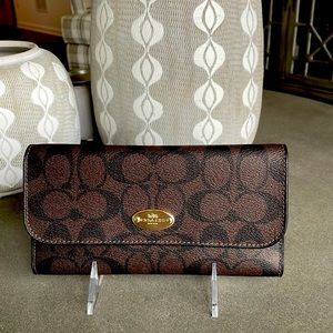 Ladies Coach Canvas Wallet